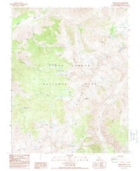 Download a high-resolution, GPS-compatible USGS topo map for Marion Peak, CA (1988 edition)