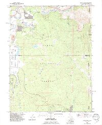 preview thumbnail of historical topo map of Placer County, CA in 1992