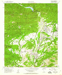 Download a high-resolution, GPS-compatible USGS topo map for Matilija, CA (1960 edition)