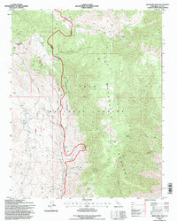 preview thumbnail of historical topo map of Inyo County, CA in 1994