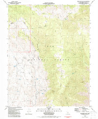 Download a high-resolution, GPS-compatible USGS topo map for Mazourka Peak, CA (1987 edition)