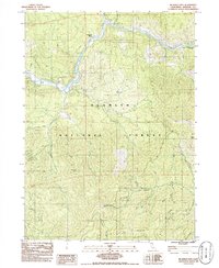 preview thumbnail of historical topo map of Siskiyou County, CA in 1983