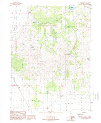 preview thumbnail of historical topo map of Lassen County, CA in 1989