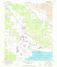 Download a high-resolution, GPS-compatible USGS topo map for Mecca, CA (1973 edition)
