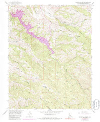 Download a high-resolution, GPS-compatible USGS topo map for Mendenhall Springs, CA (1985 edition)