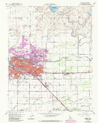 Download a high-resolution, GPS-compatible USGS topo map for Merced, CA (1987 edition)