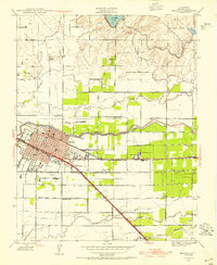 Download a high-resolution, GPS-compatible USGS topo map for Merced, CA (1954 edition)