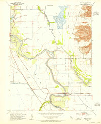 Download a high-resolution, GPS-compatible USGS topo map for Meridian, CA (1955 edition)