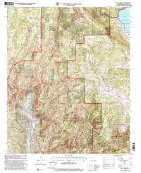 preview thumbnail of historical topo map of San Diego County, CA in 1997