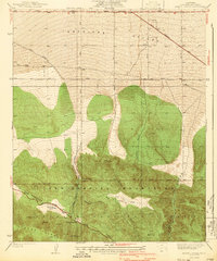 Download a high-resolution, GPS-compatible USGS topo map for Mescal Creek, CA (1940 edition)