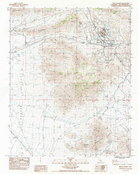 Download a high-resolution, GPS-compatible USGS topo map for Mescal Range, CA (1983 edition)