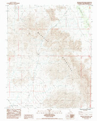 Download a high-resolution, GPS-compatible USGS topo map for Mesquite Mountains, CA (1985 edition)