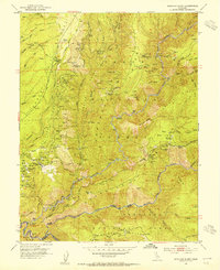 Download a high-resolution, GPS-compatible USGS topo map for Michigan Bluff, CA (1954 edition)