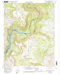 Download a high-resolution, GPS-compatible USGS topo map for Millerton Lake East, CA (1985 edition)