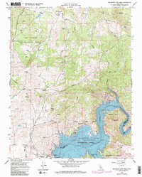 Download a high-resolution, GPS-compatible USGS topo map for Millerton Lake West, CA (1985 edition)