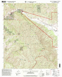 Download a high-resolution, GPS-compatible USGS topo map for Miranda Pine Mountain, CA (2000 edition)