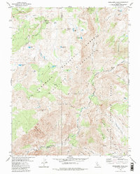 Download a high-resolution, GPS-compatible USGS topo map for Mokelumne Peak, CA (1986 edition)