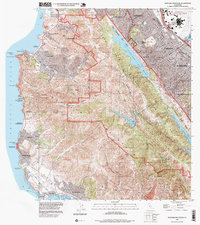 Download a high-resolution, GPS-compatible USGS topo map for Montara Mountain, CA (1999 edition)