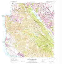 Download a high-resolution, GPS-compatible USGS topo map for Montara Mountain, CA (1975 edition)