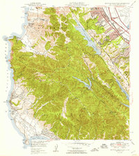 Download a high-resolution, GPS-compatible USGS topo map for Montara Mountain, CA (1957 edition)