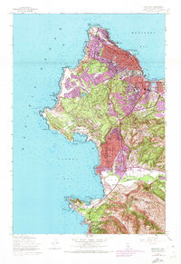 Download a high-resolution, GPS-compatible USGS topo map for Monterey, CA (1973 edition)