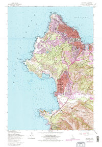 Download a high-resolution, GPS-compatible USGS topo map for Monterey, CA (1984 edition)
