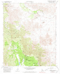 Download a high-resolution, GPS-compatible USGS topo map for Monument Peak, CA (1980 edition)