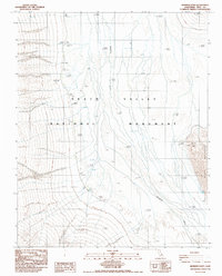 preview thumbnail of historical topo map of Inyo County, CA in 1986