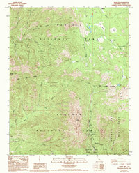 Download a high-resolution, GPS-compatible USGS topo map for Moses Mtn, CA (1994 edition)