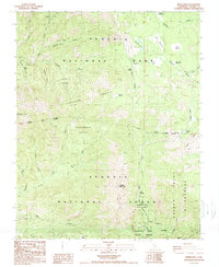 Download a high-resolution, GPS-compatible USGS topo map for Moses Mtn, CA (1988 edition)
