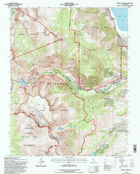 Download a high-resolution, GPS-compatible USGS topo map for Mount Dana, CA (1997 edition)