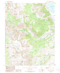 Download a high-resolution, GPS-compatible USGS topo map for Mount Dana, CA (1989 edition)