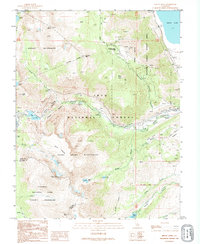 preview thumbnail of historical topo map of Mono County, CA in 1992