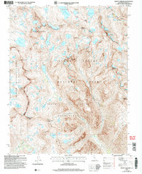 Download a high-resolution, GPS-compatible USGS topo map for Mount Goddard, CA (2007 edition)