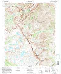 Download a high-resolution, GPS-compatible USGS topo map for Mount Tom, CA (1997 edition)