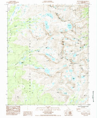 preview thumbnail of historical topo map of Tulare County, CA in 1985