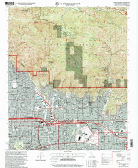 preview thumbnail of historical topo map of Los Angeles County, CA in 1995