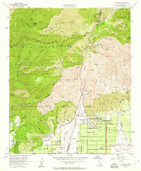 preview thumbnail of historical topo map of Los Angeles County, CA in 1954