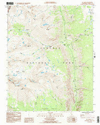 Download a high-resolution, GPS-compatible USGS topo map for Mt Kaweah, CA (1994 edition)