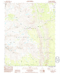 Download a high-resolution, GPS-compatible USGS topo map for Mt Kaweah, CA (1985 edition)