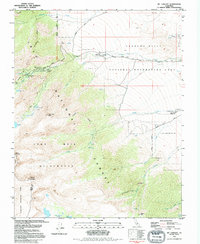 Download a high-resolution, GPS-compatible USGS topo map for Mt Langley, CA (1994 edition)