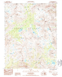 Download a high-resolution, GPS-compatible USGS topo map for Mt Pinchot, CA (1985 edition)