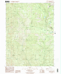 preview thumbnail of historical topo map of Trinity County, CA in 1986