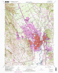 Download a high-resolution, GPS-compatible USGS topo map for Napa, CA (1982 edition)