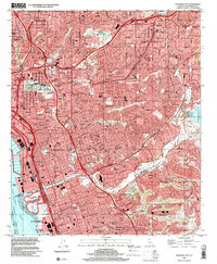 Download a high-resolution, GPS-compatible USGS topo map for National City, CA (2001 edition)