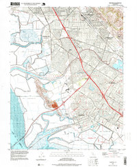 Download a high-resolution, GPS-compatible USGS topo map for Newark, CA (1999 edition)