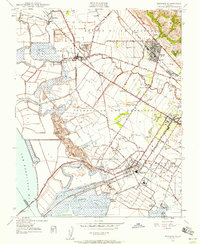 Download a high-resolution, GPS-compatible USGS topo map for Newark, CA (1958 edition)
