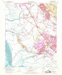 Download a high-resolution, GPS-compatible USGS topo map for Newark, CA (1969 edition)