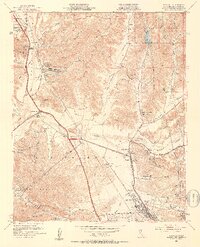 preview thumbnail of historical topo map of Los Angeles County, CA in 1952