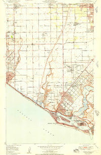 Download a high-resolution, GPS-compatible USGS topo map for Newport Beach, CA (1951 edition)